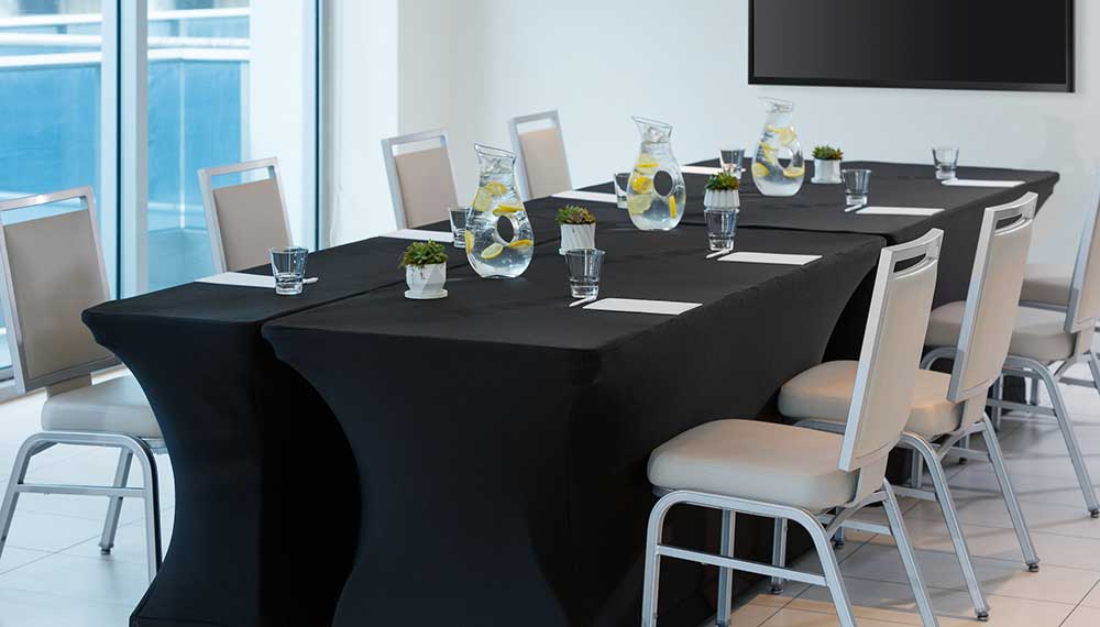 Meeting room with large screen