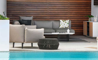 Pool deck and cabana at Kimpton Hotel EPIC
